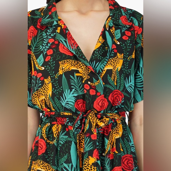 Like New: American & Beyond Jaguar Paradise Jumpsuit - Picture 6 of 7